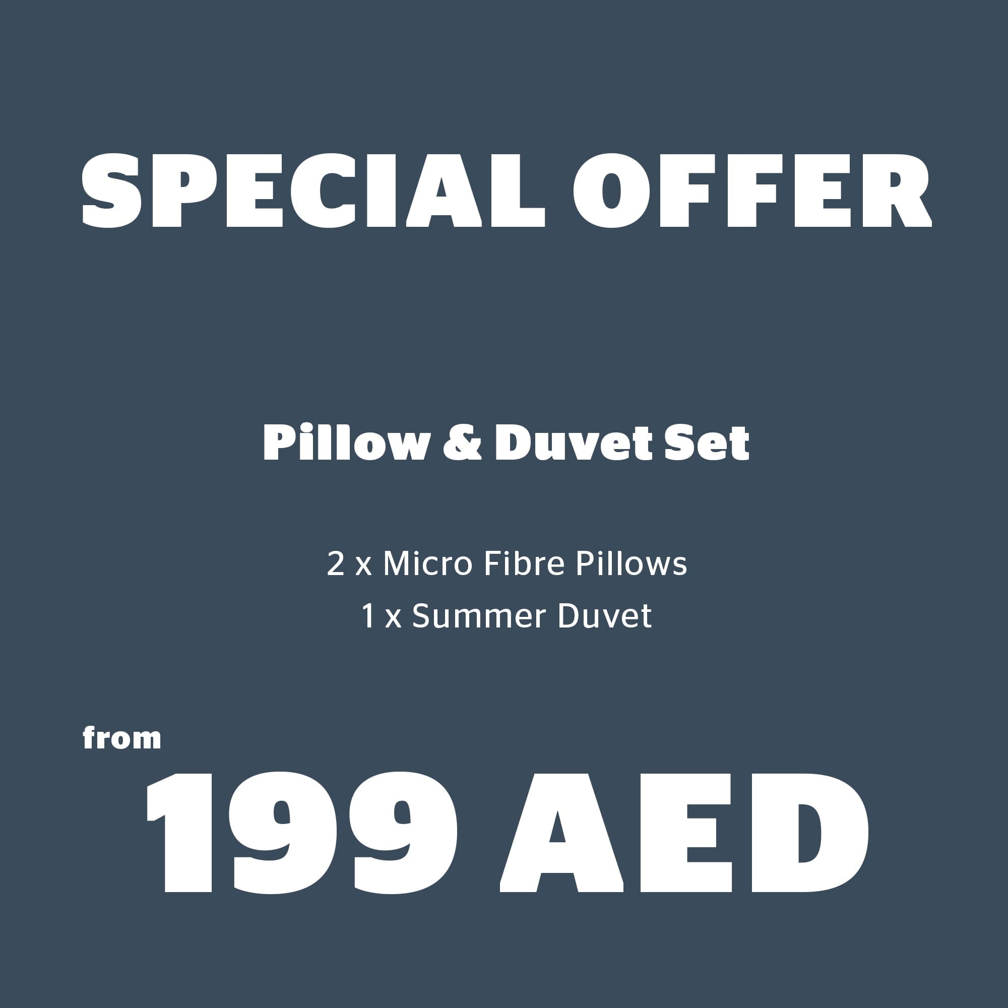 Essential Summer Duvet + Micro Fibre Pillow Value Set