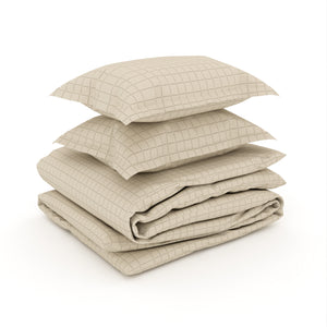 Printed Duvet Cover 3 Piece Set - Cotton