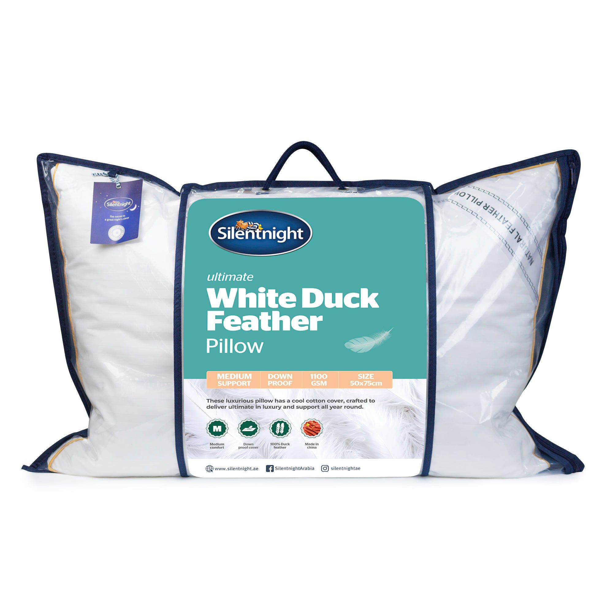 Ultimate White Duck Feather Pillow