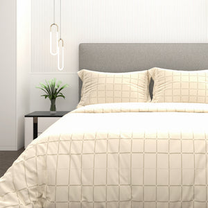 Printed Duvet Cover 3 Piece Set - Cotton