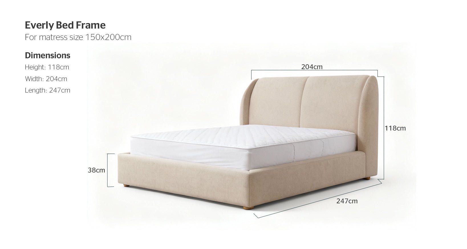 Everly Bed Frame - 