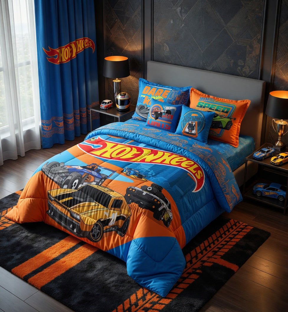 bedroom hot wheels comforter set