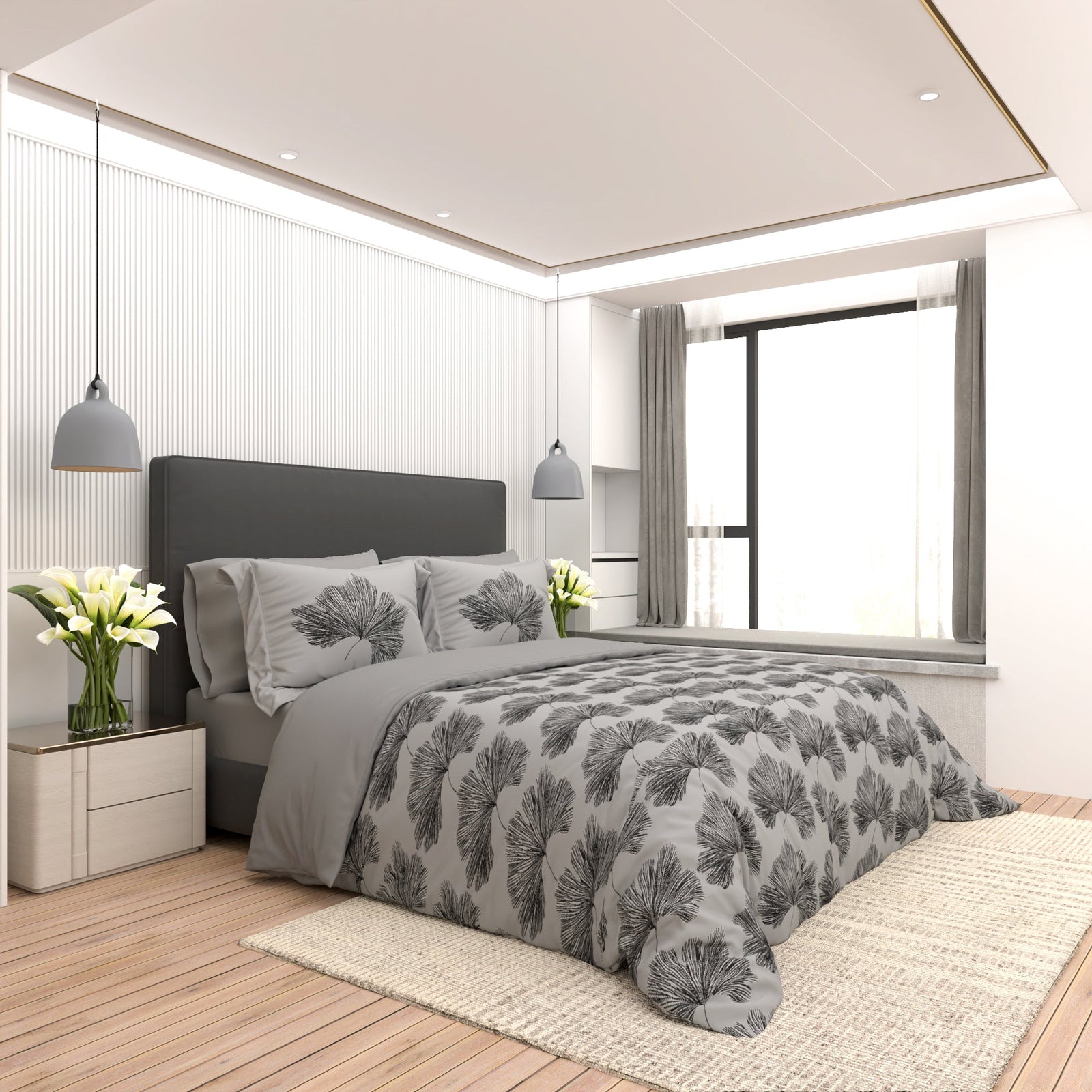 Jacquard Comforter Set - 6 Pieces - Linens