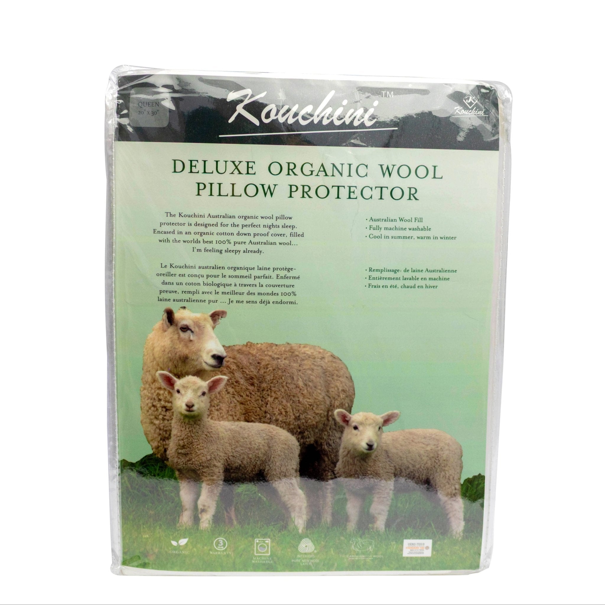 Kouchini Wool Pillow Protector - Pillow