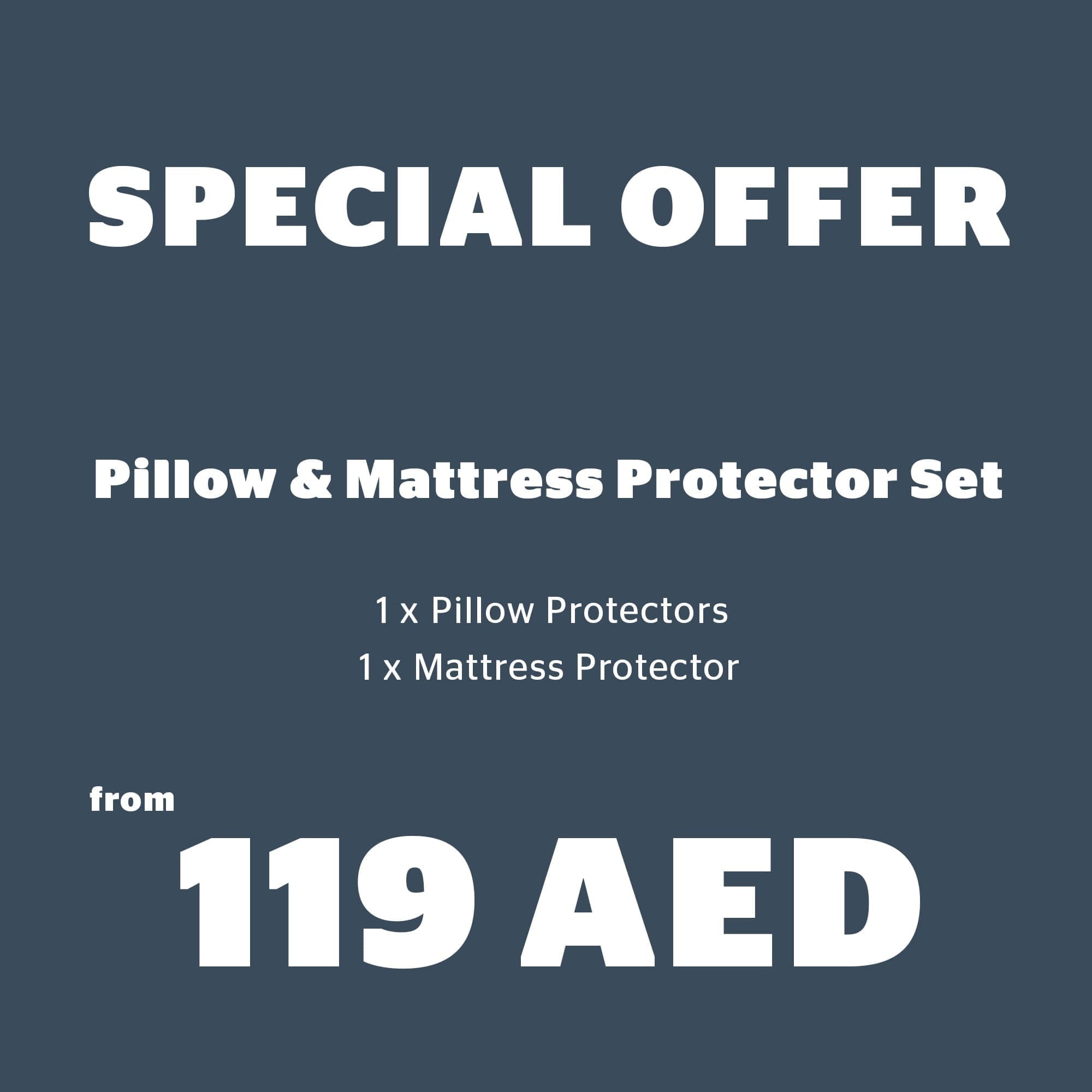 Mattress Protector & Pillow Protector Set - 