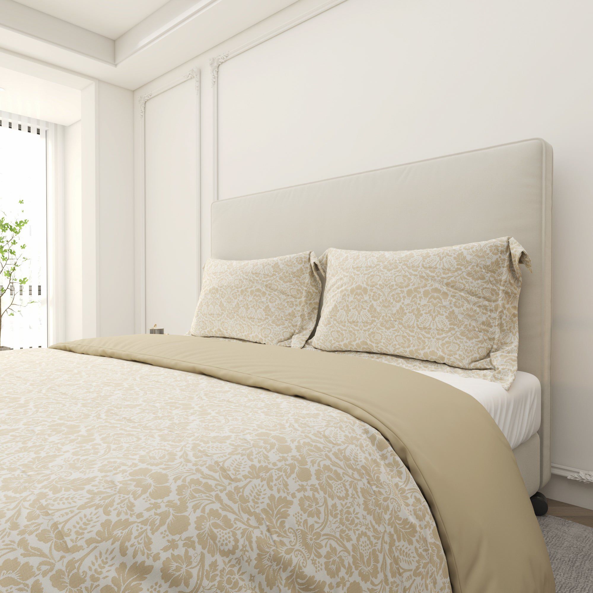 Printed Duvet Cover 3 Piece Set - Cotton