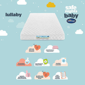 Safe Nights Lullaby Cot Mattress - mattress