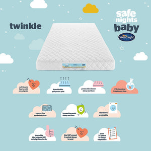 Safe Nights Twinkle Breathable Mattress - mattress
