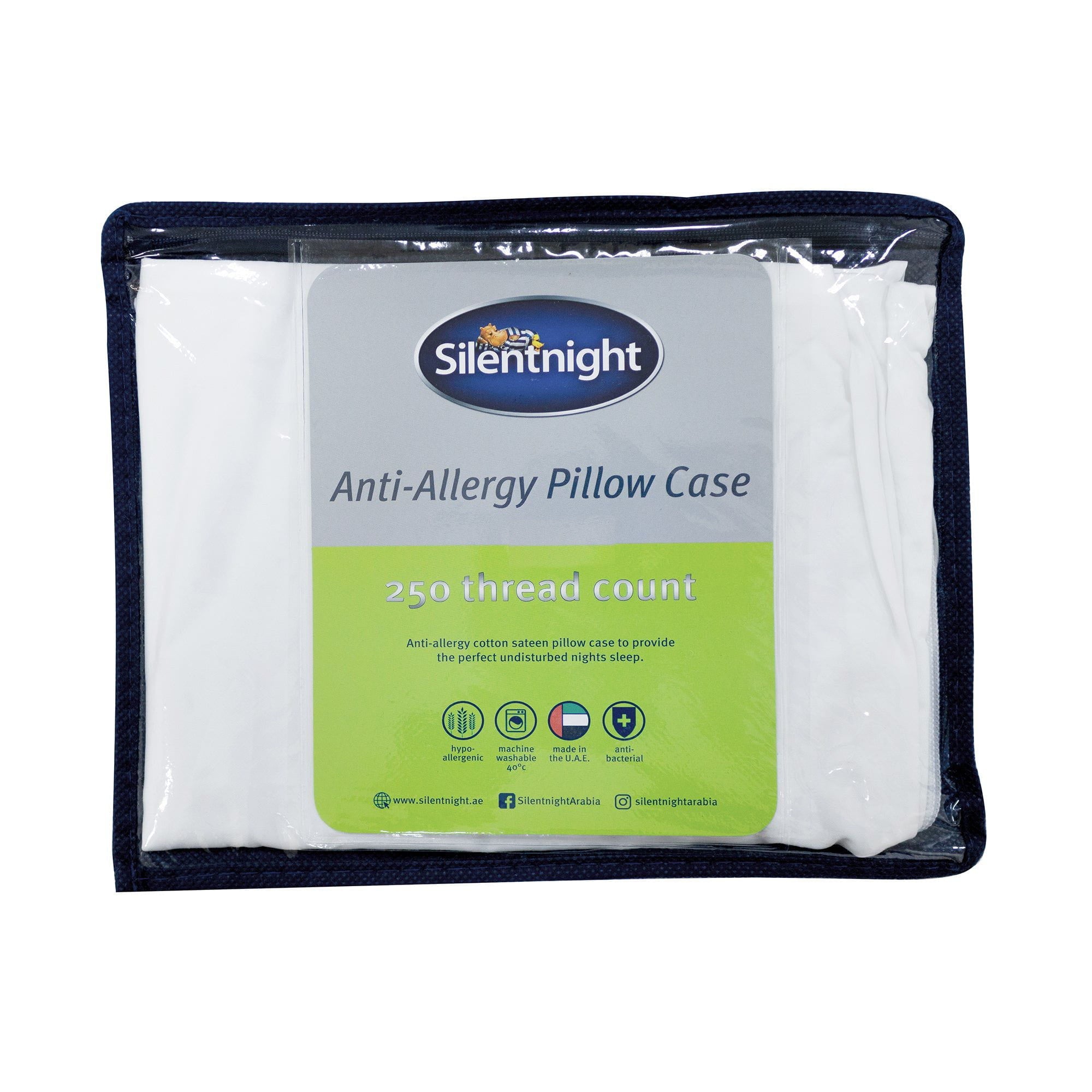 Anti-Allergy Bolster Pillow Case